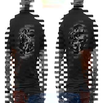 Cat Solar Eclipse April 8 2024 Usa Witchy Magic Black Cat Men's T-shirt Back Print - Seseable