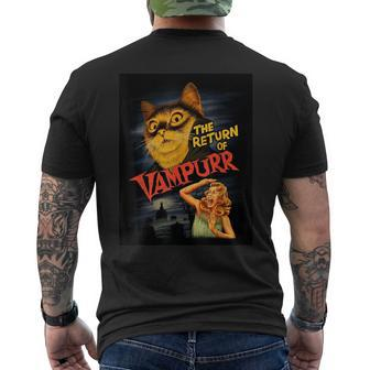 Cat Vampire Classic Horror Movie Graphic Men's T-shirt Back Print | Mazezy