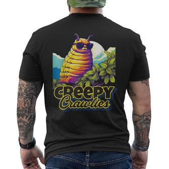 Caterpillar Creepy Crawlies Insect Hungry Animal Men's T-shirt Back Print - Monsterry