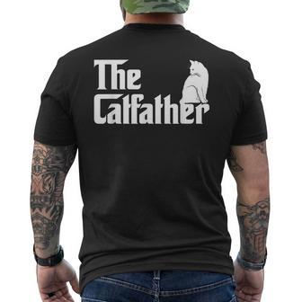 The Catfather Cat Parody Fathers Day Cat Father Men's T-shirt Back Print - Thegiftio UK