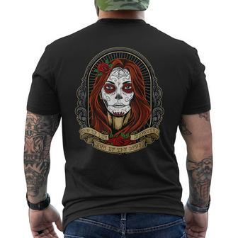 Catrina Day Of The Dead Camiseta Day Of The Dead Men's T-shirt Back Print - Monsterry CA