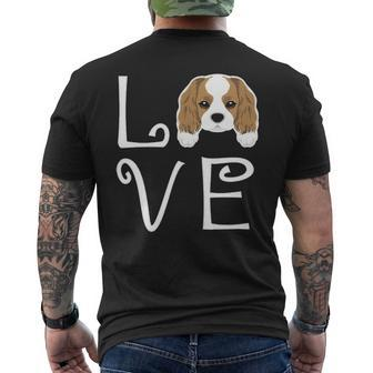 Cavalier King Charles Spaniel Love Dog Owner Puppy Men's T-shirt Back Print | Mazezy