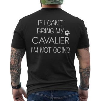 Cavalier King Charles Spaniel Mom Dad Men's T-shirt Back Print | Mazezy