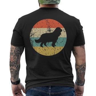 Cavalier King Charles Spaniel Retro Dog Men's T-shirt Back Print | Mazezy