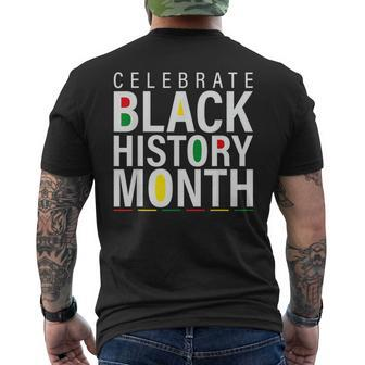 Celebrate Black History Month African Civil Rights Men's T-shirt Back Print - Monsterry