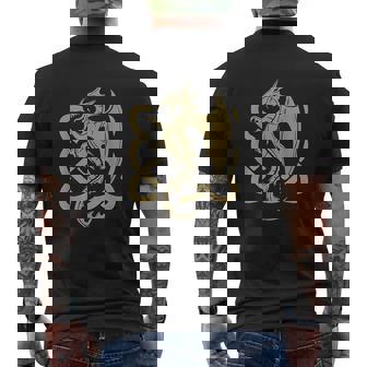 Celtic Dragon I Dragon Lover I Irish Folk Dragon Mens Back Print T-shirt - Thegiftio