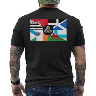 Celtic Nations Flags Celtic Nations Symbol Men's T-shirt Back Print - Thegiftio UK
