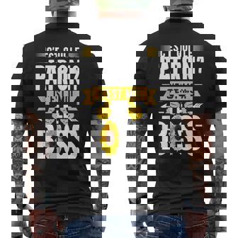C'est Qui Le Patron C'est Moi Le Boss Humour Original T-shirt imprimé au dos - Cadeauxyz