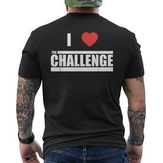 Challenge I Love The Challenge Men's T-shirt Back Print - Monsterry