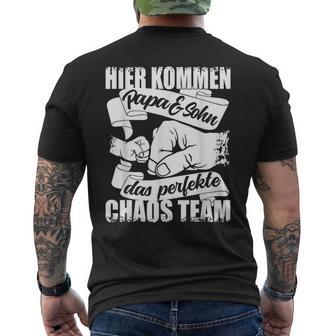 Chaos Team Papa Und Sohn Werdenderater Papa Loading T-Shirt mit Rückendruck - Geschenkecke