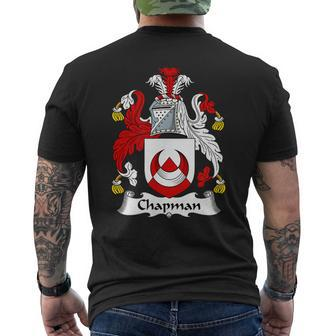 Chapman Coat Of Arms Family Crest Mens Back Print T-shirt - Thegiftio UK