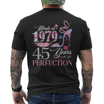 Chapter 45 Est 1979 45 Years Old 45Th Birthday Queen Men's T-shirt Back Print - Seseable