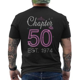 Chapter 50 Est 1974 50 Years Old 50Th Birthday Queen Women Men's T-shirt Back Print - Seseable