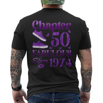 Chapter 50 Fabulous Since 1974 50Th Birthday For Women Men's T-shirt Back Print - Seseable