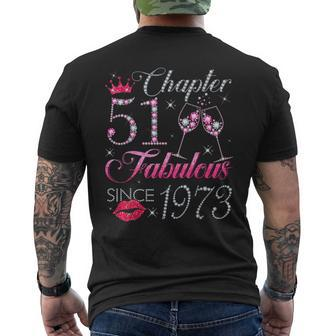 Chapter 51 Fabulous Since 1973 51St Birthday For Women Men's T-shirt Back Print - Thegiftio UK