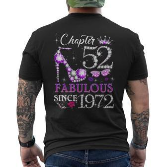 Chapter 52 Est 1972 52 Years Old 52Nd Birthday Queen Men's T-shirt Back Print | Mazezy