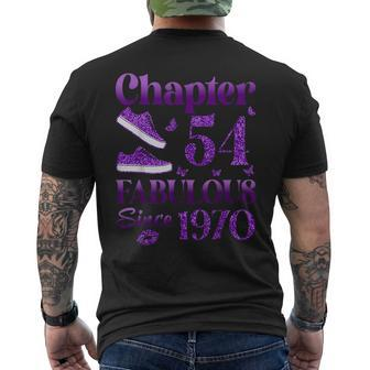 Chapter 54 Fabulous Since 1970 54Th Birthday For Women Men's T-shirt Back Print - Monsterry