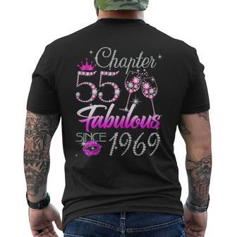 Chapter 55 Fabulous Since 1969 55Th Birthday Queen Diamond Men's T-shirt Back Print - Seseable