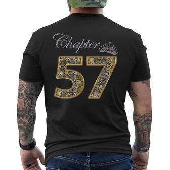 Chapter 57 Est 1967 Happy 57Th Birthday Girls For Her Men's T-shirt Back Print - Monsterry UK