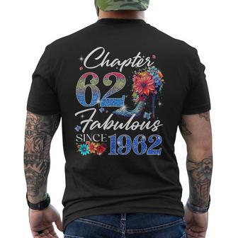 Chapter 62 Fabulous Since 1962 62Nd Birthday Queen Floral Men's T-shirt Back Print - Thegiftio UK
