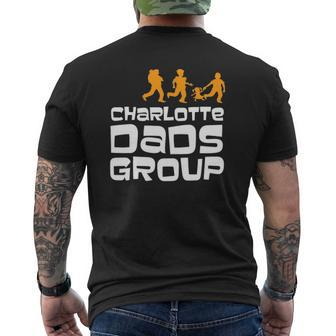 Charlotte Dads Group Father Day Mens Back Print T-shirt | Mazezy
