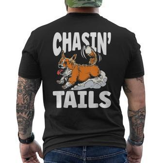 Chasin’ Tails Pet Sitter And Dog Daycare Worker Men's T-shirt Back Print - Monsterry AU