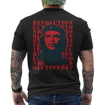 Che Guevara Revolution Red Cuban Guerrilla Rebel T-Shirt mit Rückendruck - Seseable