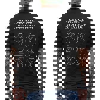 Check Out My 6 Six Pack Gamer Video Gamers Men's T-shirt Back Print | Mazezy