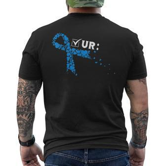 Check Your Colon Colonoscopies Colon Cancer Awareness Men's T-shirt Back Print - Thegiftio UK