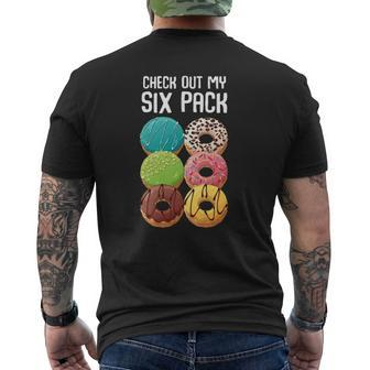 Check Out My Six Pack Donut Gym Mens Back Print T-shirt | Mazezy DE