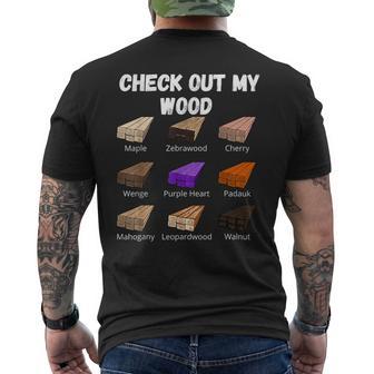 Check Out My Wood Woodworking Woodwork Carpenter Men's T-shirt Back Print - Monsterry AU