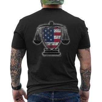 Checks & Balances America Classic Men's T-shirt Back Print | Mazezy