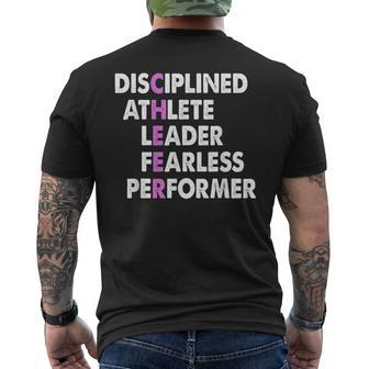 Cheer Coach Cheer Acronym Fearless Leader Men's T-shirt Back Print - Monsterry AU