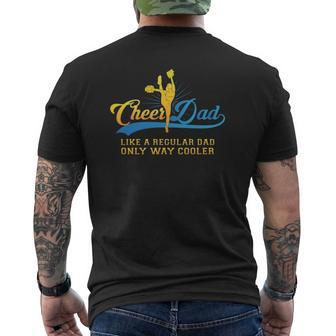 Cheer Dad Cheerleader Daddy Mens Back Print T-shirt | Mazezy