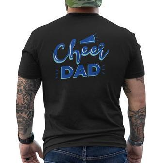 Cheer Dad Proud Cheerleader Father Cheer Parent Mens Back Print T-shirt | Mazezy UK