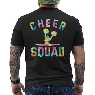 Cheer Squad Tie Dye Cheerleader Cheerleading Cheering Men's T-shirt Back Print - Monsterry DE