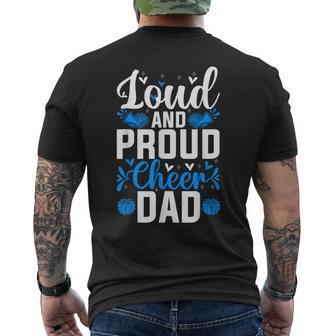 Cheerleading Dad Proud Cheer Dad Cheerleader Father's Day Men's T-shirt Back Print - Monsterry UK