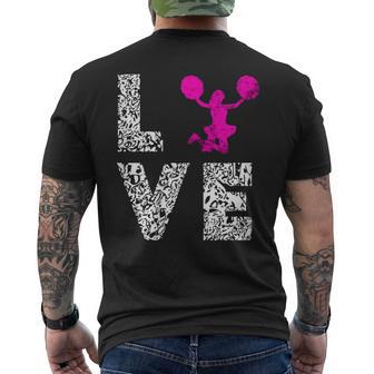 Cheerleading Dancing Cheer Team Love Choreography Men's T-shirt Back Print - Monsterry AU