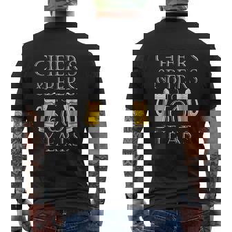 Cheers And Beers To 60 Years Mens Back Print T-shirt - Thegiftio