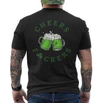 Cheers Fuckers Beer Men's T-shirt Back Print - Monsterry