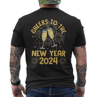 Cheers To The New Year 2024 Reunion Nye New Year Eve Party Men's T-shirt Back Print | Seseable CA