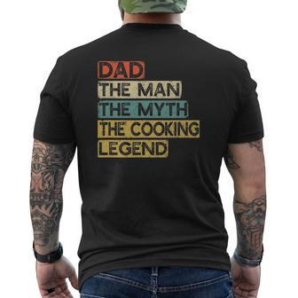Chef Dad Cooking Legend Home Cook Father's Day Mens Back Print T-shirt | Mazezy