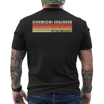 Chemical Engineer Job Title Profession Birthday Worker Men's T-shirt Back Print - Monsterry UK
