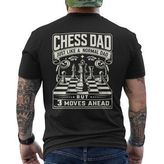 Chess Dad Chess Player For Men Father Chess Knight Men's T-shirt Back Print - Monsterry AU