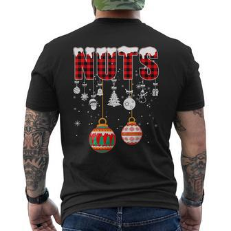 Chest Nuts Christmas Couple Matching Pajamas Christmas 2022 Mens Back Print T-shirt - Thegiftio UK