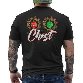 Chest Nuts Christmas T Matching Couple Chestnuts Mens Back Print T-shirt - Thegiftio UK