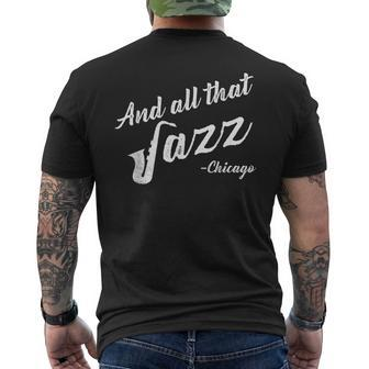 Chicago Musician And All That Jazz Men's T-shirt Back Print - Monsterry CA