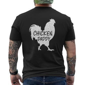 Chicken Daddy Best Farmers Farm Chicken Lover Matching Family Father's Day Mens Back Print T-shirt | Mazezy