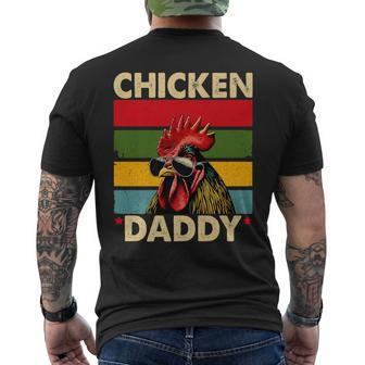 Chicken Daddy Farmer Dad Father's Day Chicken Lover Men's T-shirt Back Print - Thegiftio UK