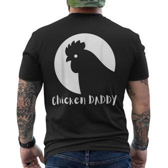 Chicken Daddy Vintage Fathers Day Men's T-shirt Back Print - Seseable